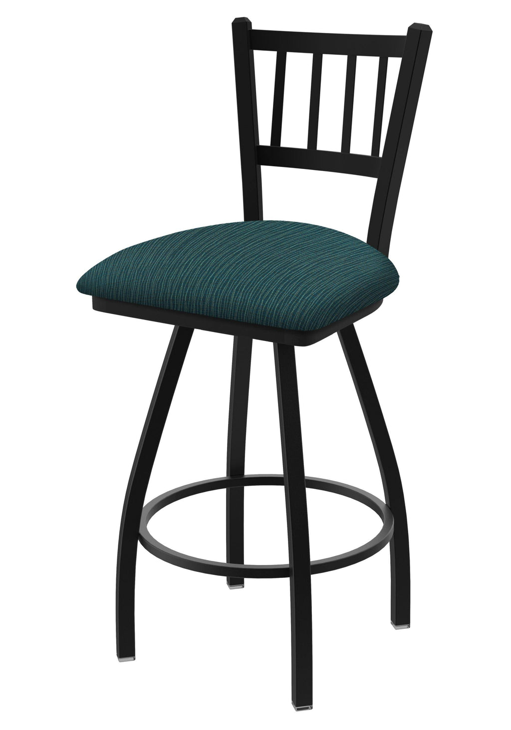 Swivel Extra Tall Bar Stool with Black Wrinkle Finish O5660