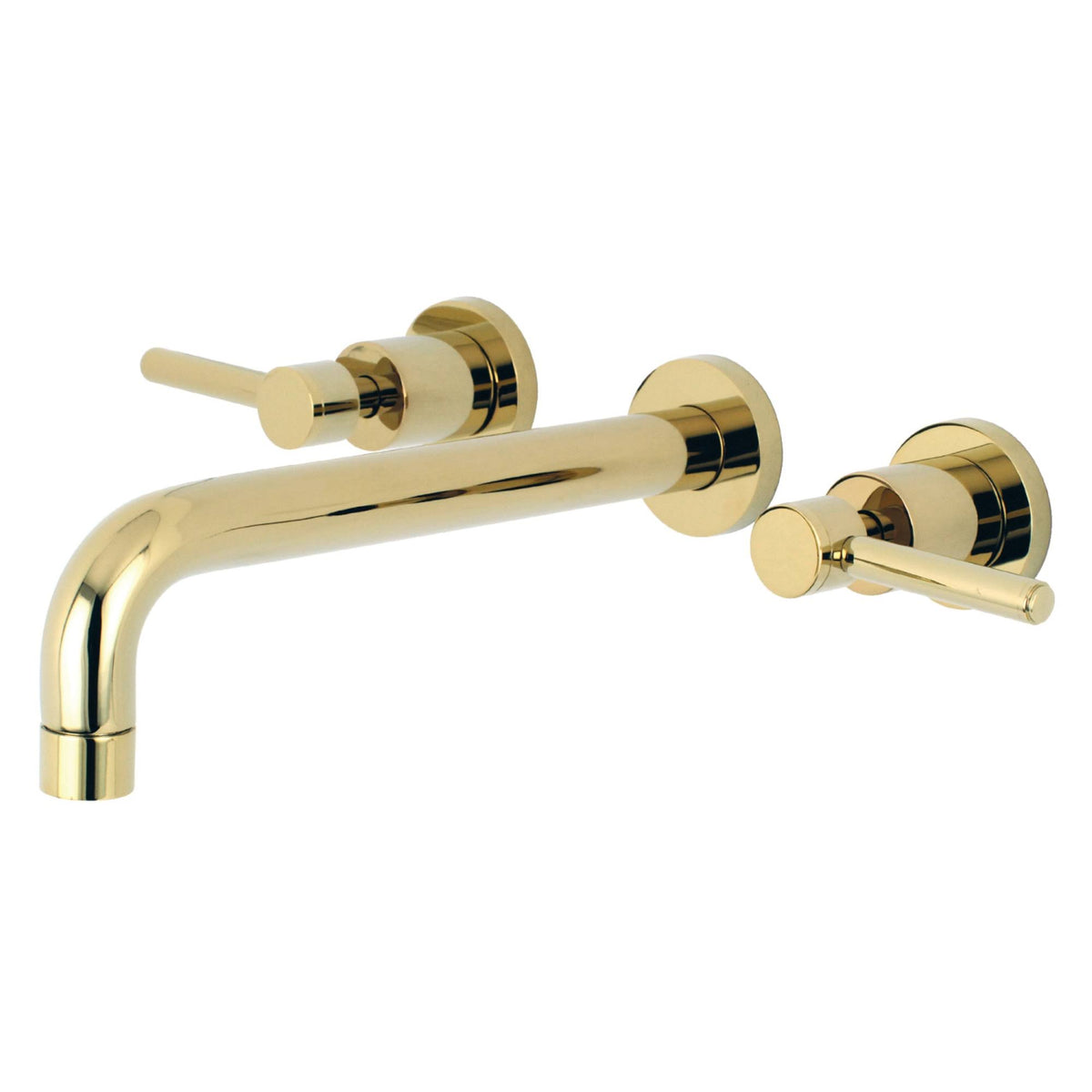 Polished Brass Wall Mount Roman Tub Faucet L77718
