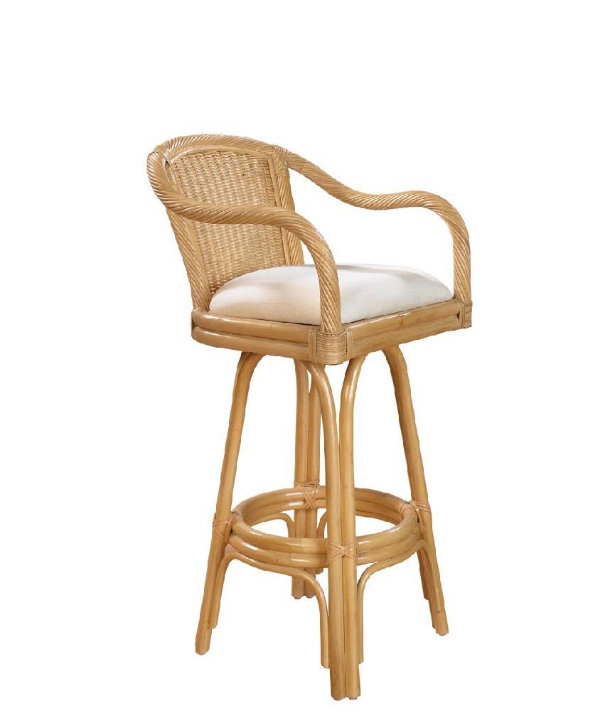 Natural Finish Rattan Counterstool L9008