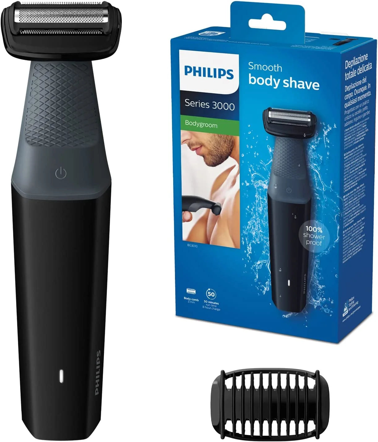 Electric Shaver with Back Hair Piece D925025