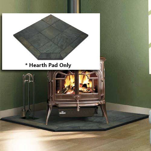 Natural Smokey Slate Single Cut Corner Hearth Pad B233