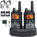 Black/Silver GMRS Two Way Radio with 2 Radios Q5679