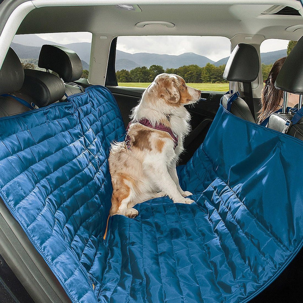 Khaki Heather Charcoal Grey Dog Car Hammock Seat Cover Pack of 2 T45160