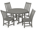 Slate Grey 5-Piece Round Dining Set T96091