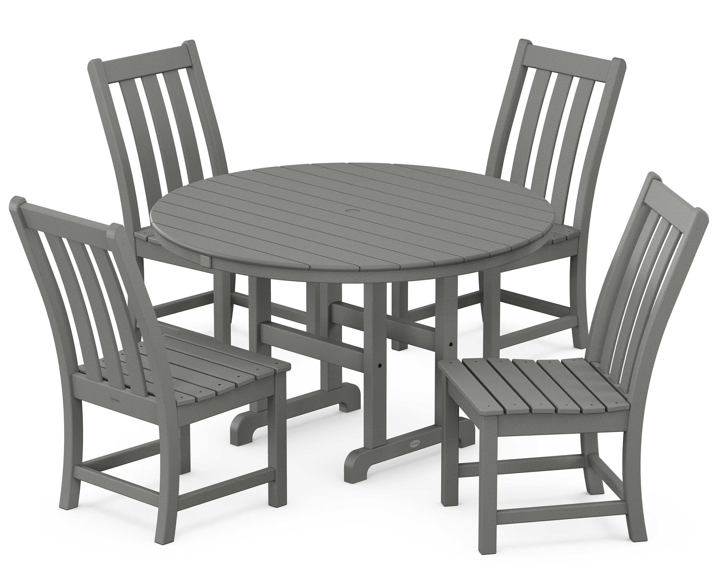 Slate Grey 5-Piece Round Dining Set T96091