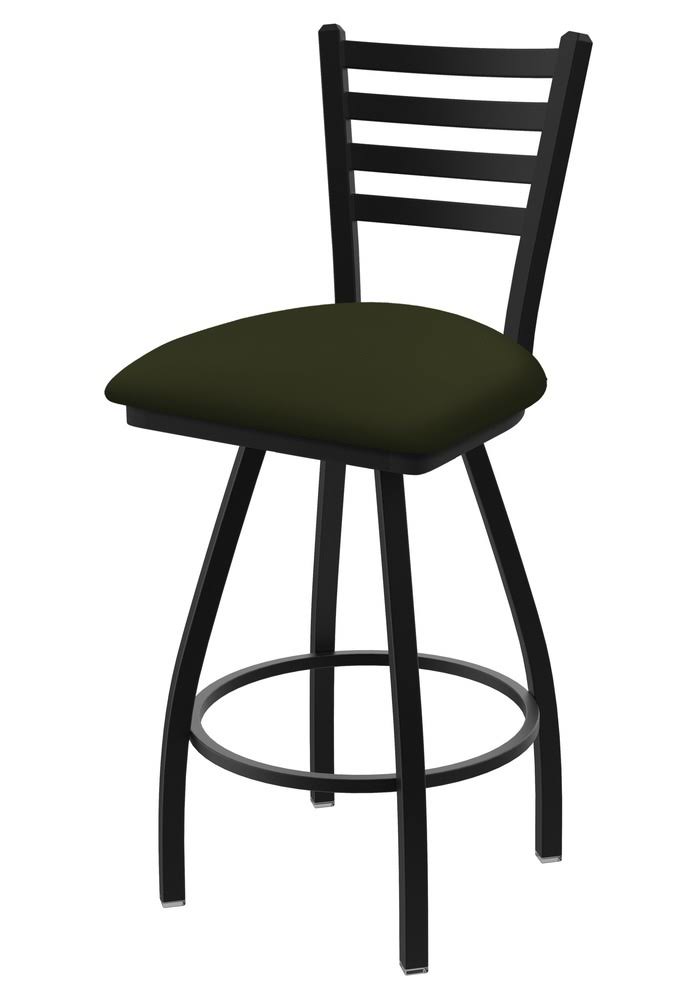 Black Wrinkle Finish Swivel Extra Tall Bar Stool with Canter Pine Seat N543
