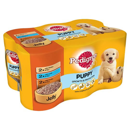 Pedigree Can Cuts in Jelly Tinned Puppy Food 6 X400g X3358