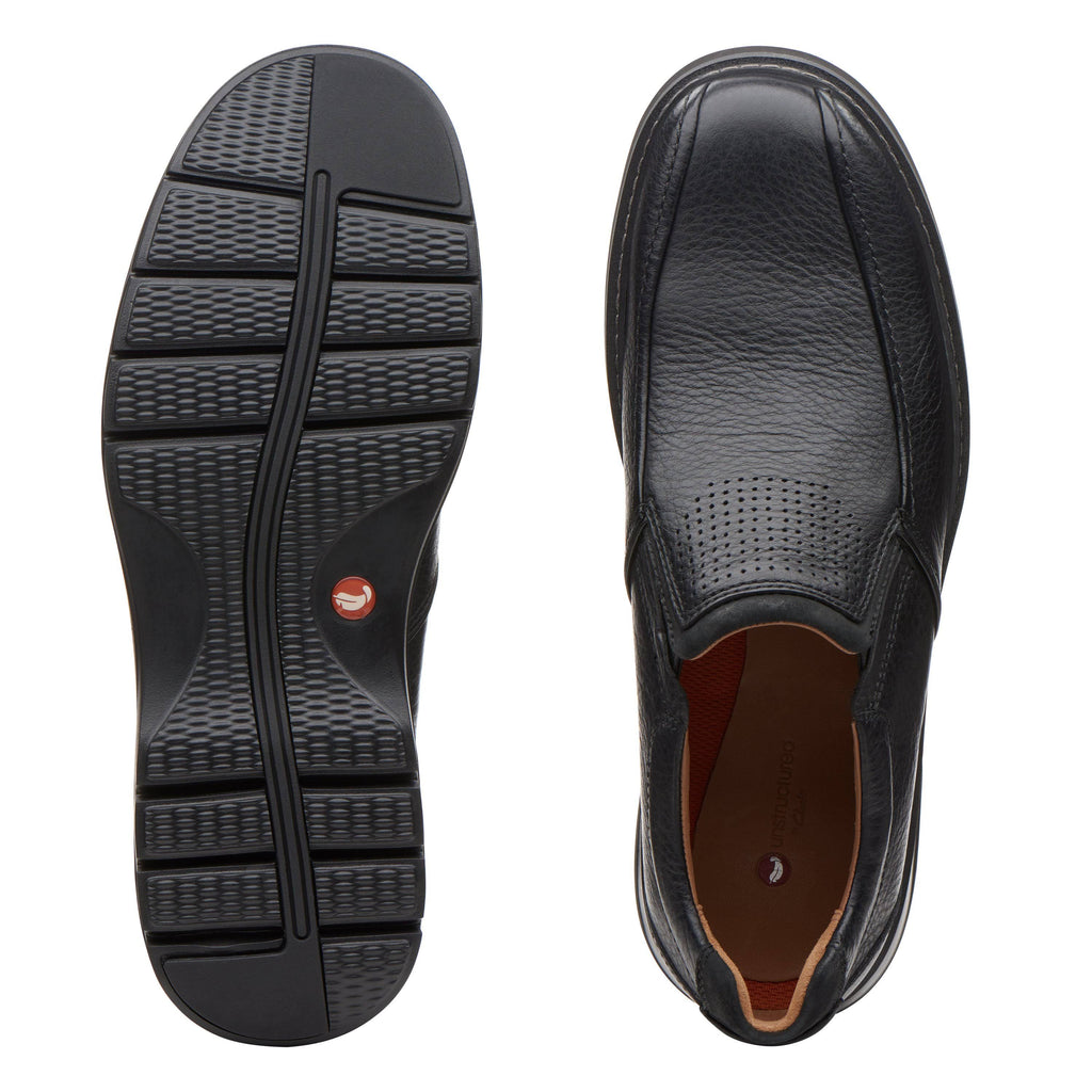 Black Leather Clarks Un Ramble Step Size 12 J9364