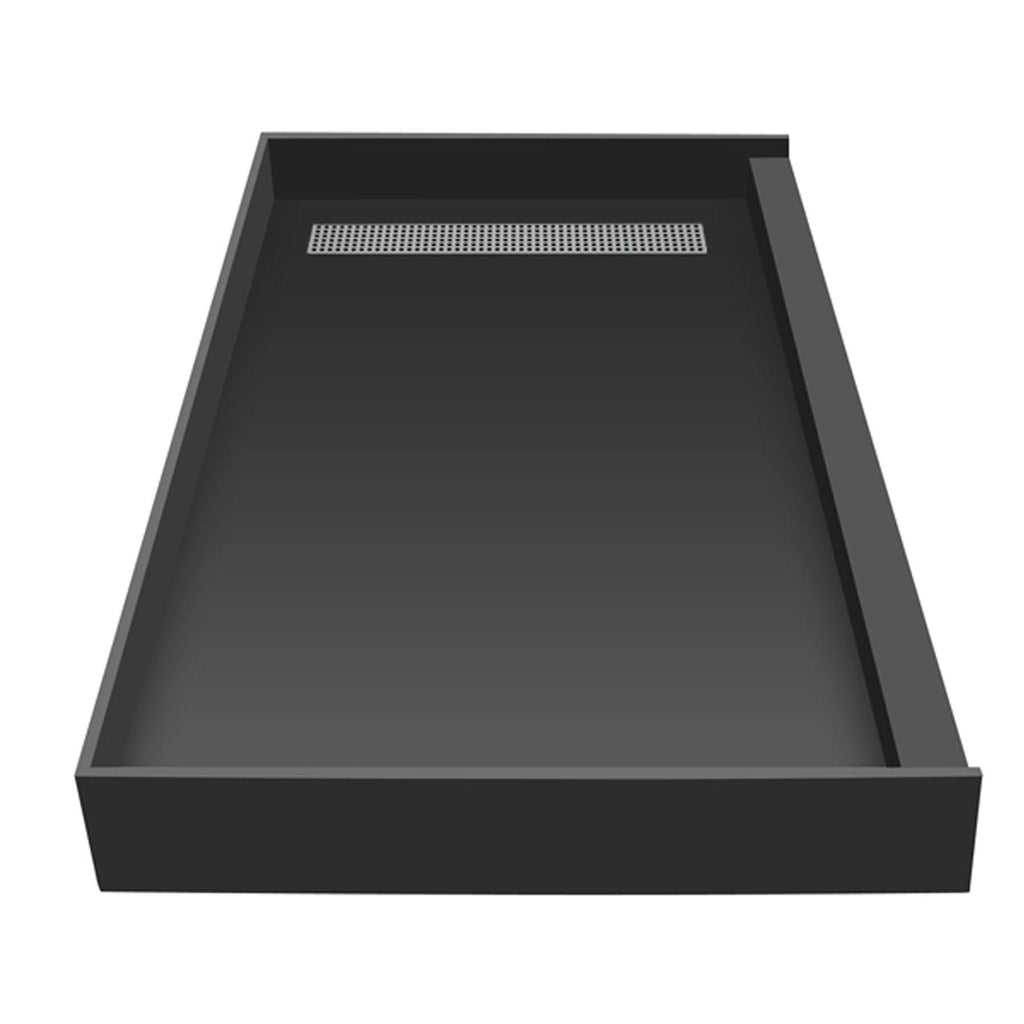 Trench Shower Pan, 42x22 W x 36x22 D, Brushed Nickel J646
