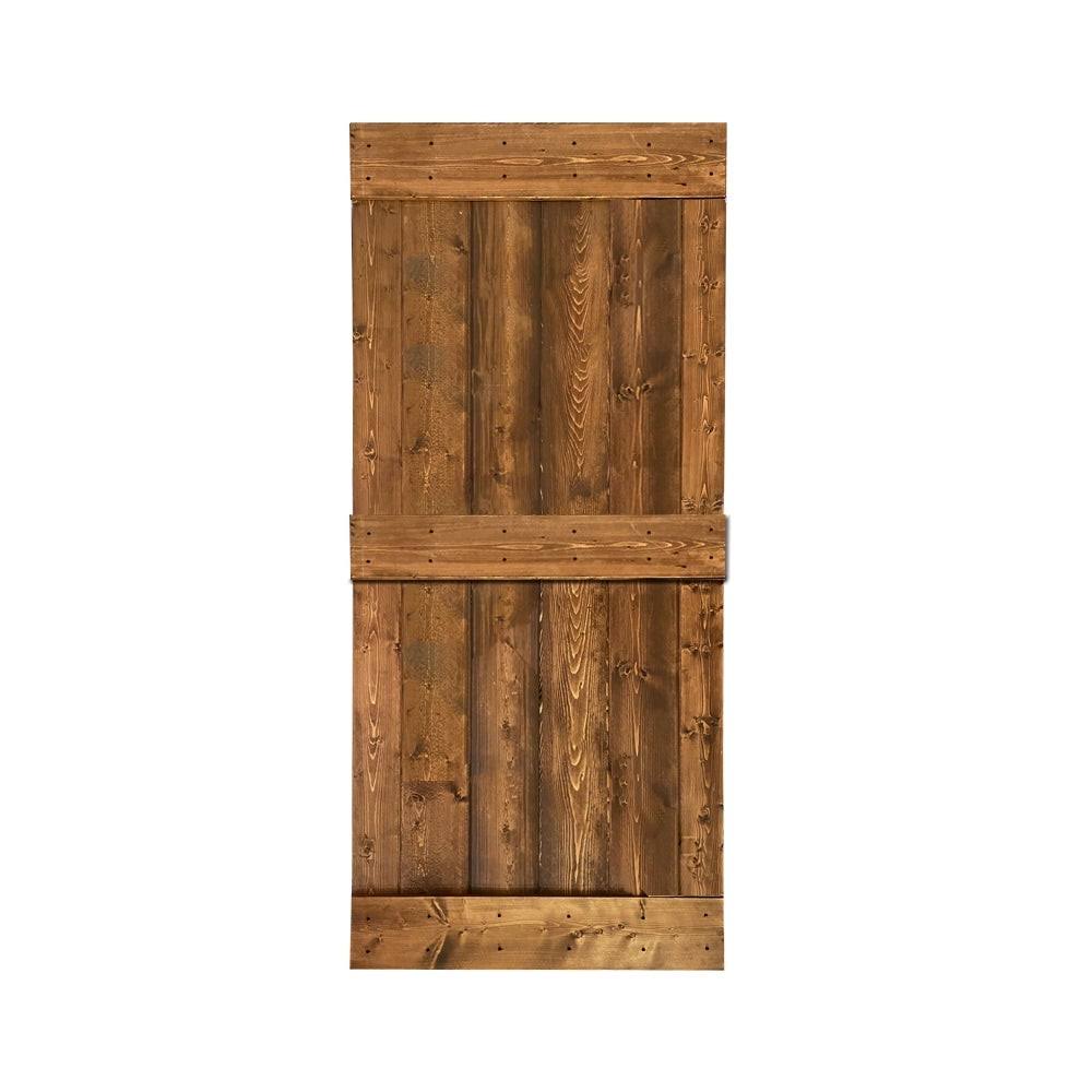 Stained Solid Wood Interior Sliding Barn Door - Ocean Blue - 36 x 84 C493107