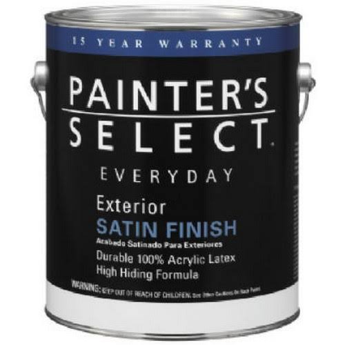1-Gallon Satin Latex House Paint D602433