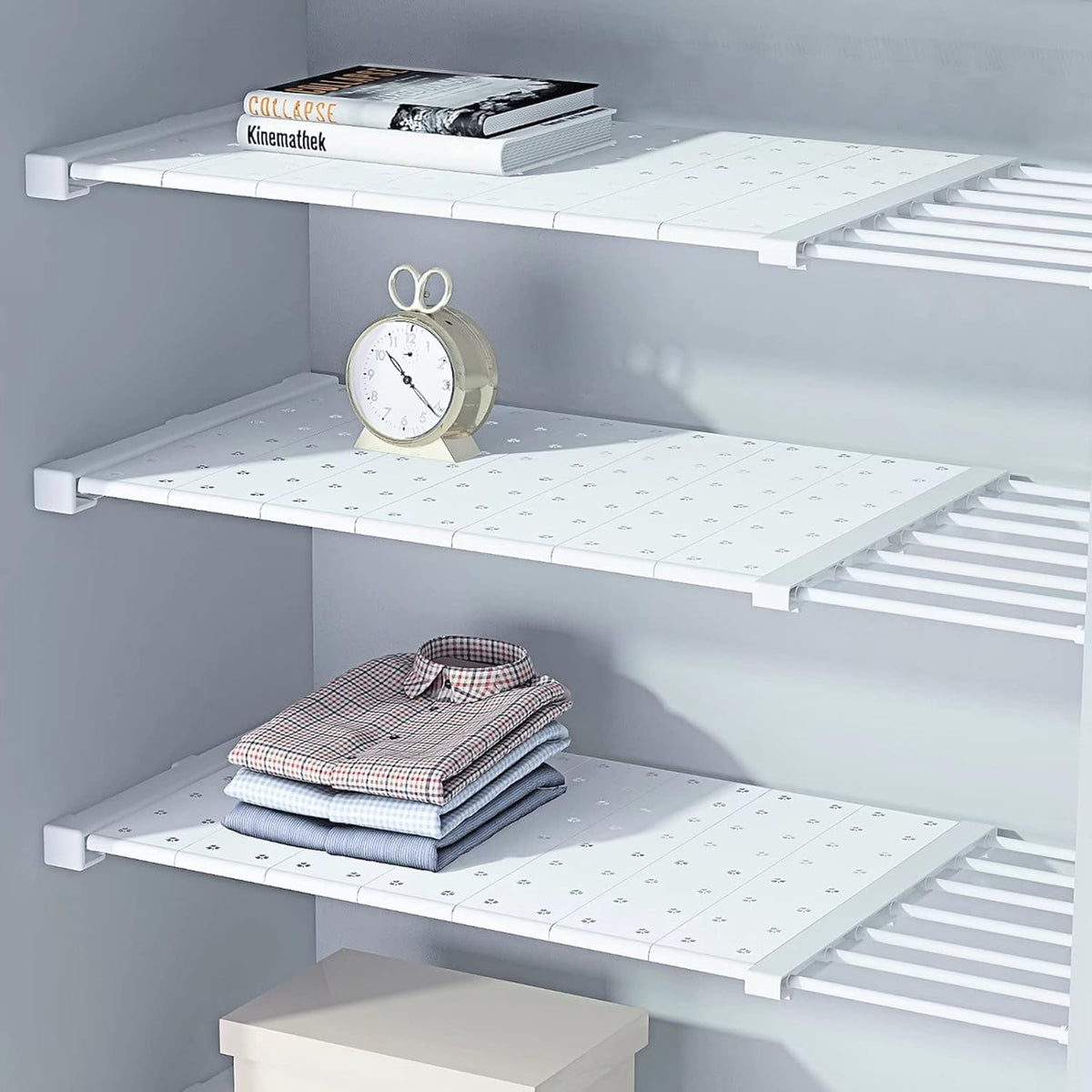 Tension Shelf, Adjustable Shelves 75-130CM, 42CM Width Z56976