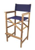 Blue Captain's Chair with Seat Cover S1833
