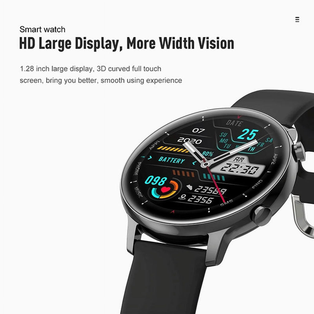 Wireless Smart Watch Heart Rate Fitness Bracelet (Black) L403444