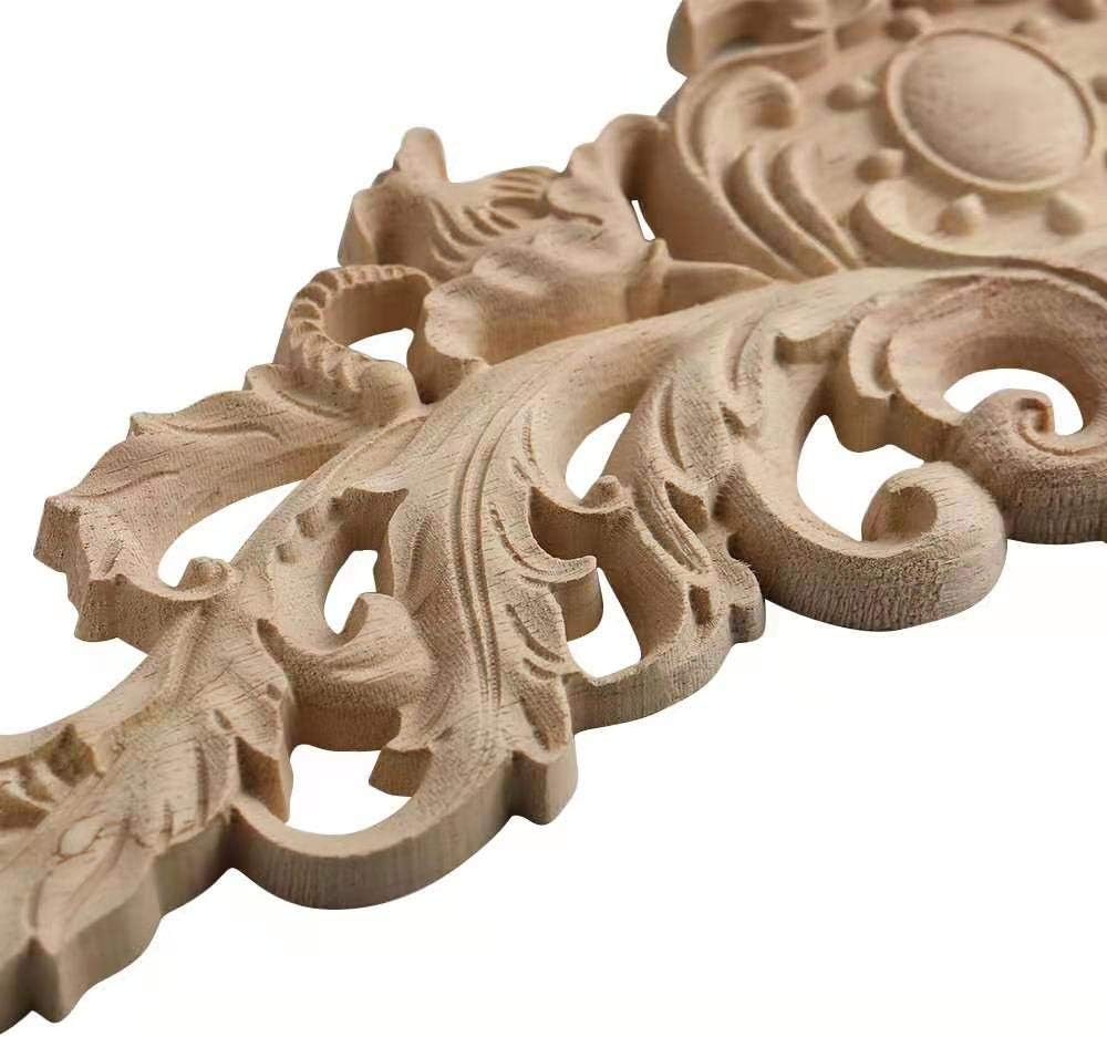 80x20cm European Style Wood Carving Applique Pack of 2 I7854