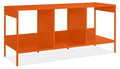 Slim Cubby Bench in Tangerine Orange E8877