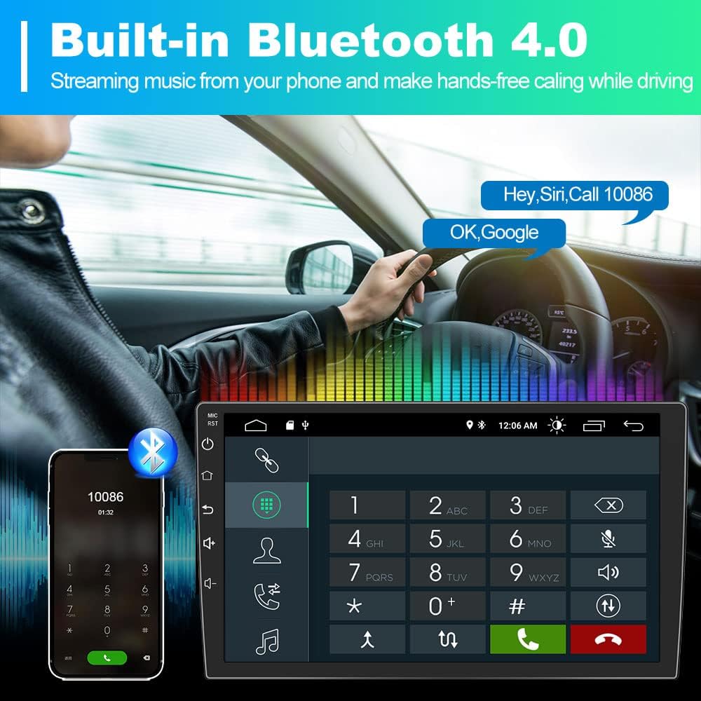 9 Inch Touch Screen Car Radio Stereo with Carplay Bluetooth Navigation L7644