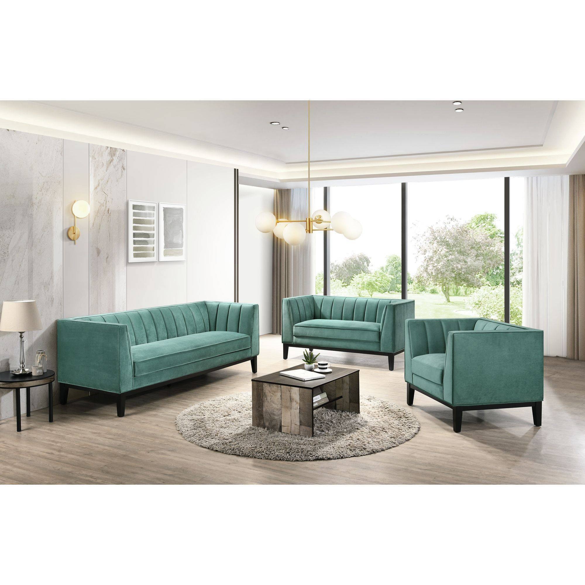 Green Loveseat Q603