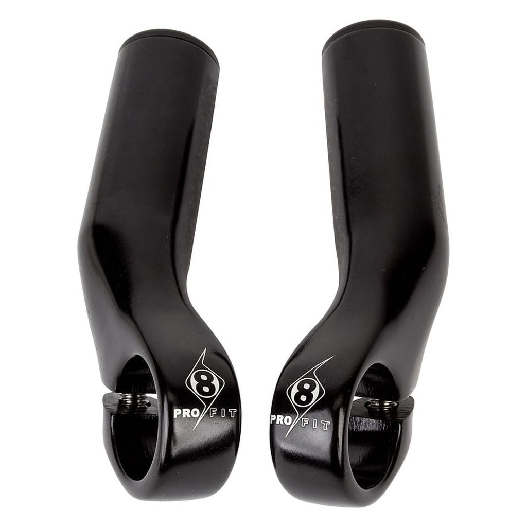 Black Alloy Handlebar End Bar Ends J7526