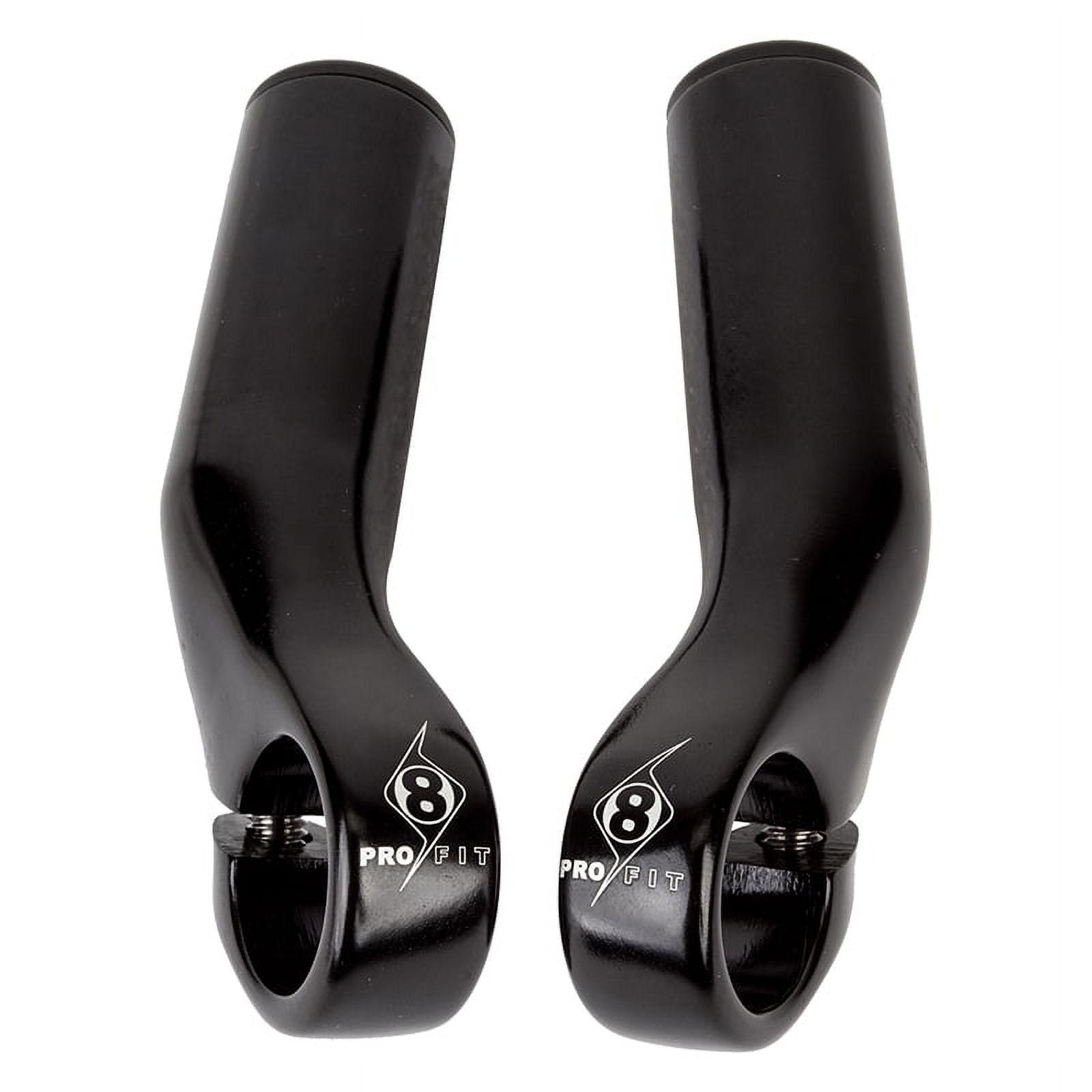Black Alloy Handlebar End Bar Ends J7526