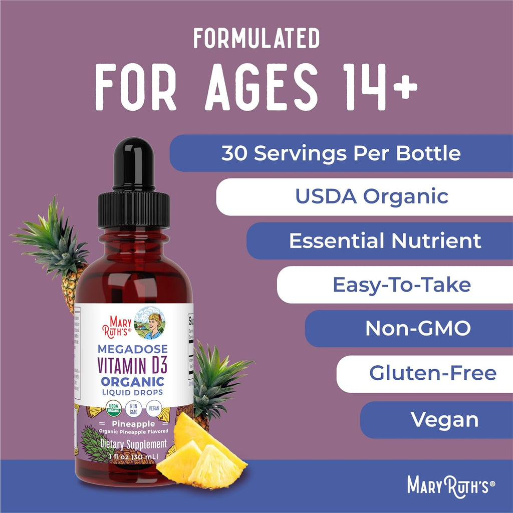 Vitamin D3 Organic Liquid Drops 30 mL V133