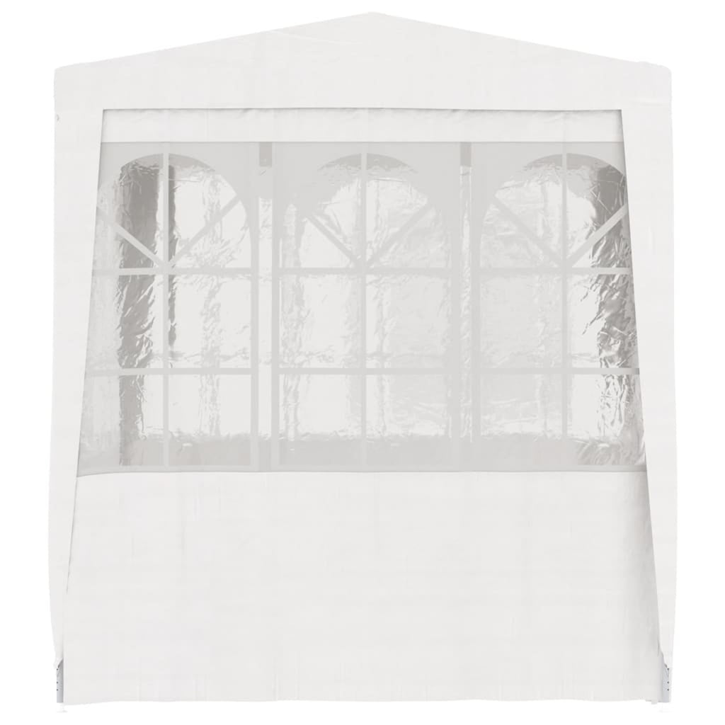 White Party Tent with Side Walls 6.6'x6.6' W73403