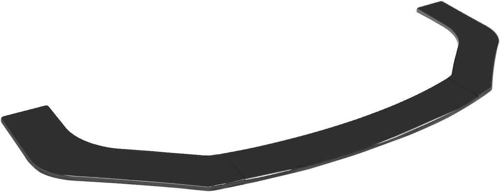 Black+Green Front Bumper Lip Splitters Winglets Canards W370