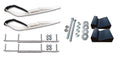 White Razor Snowmobile Skis with 7.5" Shaper Bars Complete Kit S7791