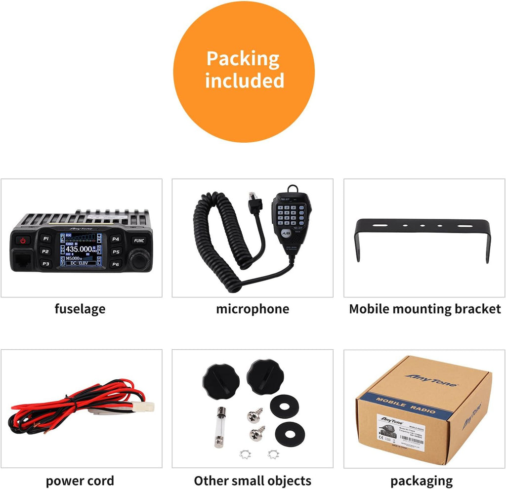 Dual Band Transceiver Mobile Radio VHF/UHF Two Way Radio T303