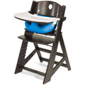 Espresso/Aqua High Chair with Infant Insert and Tray D49771