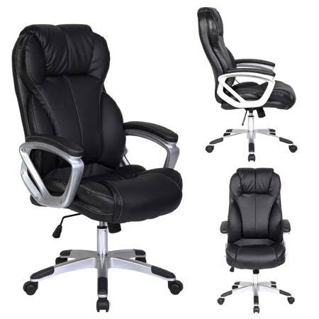 Black PU Leather Ergonomic Office Chair M304423
