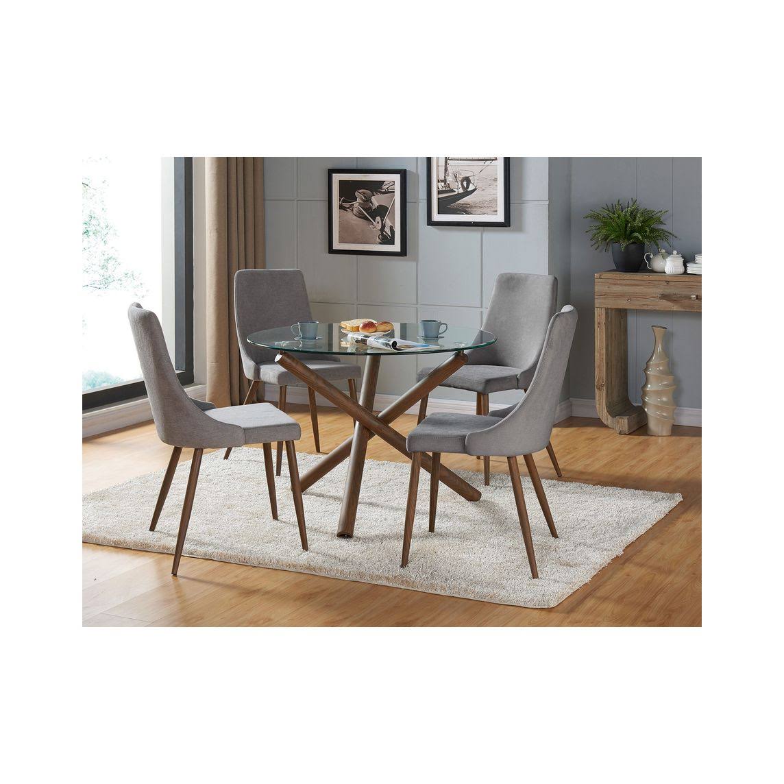 Grey Side Chair, Set of 2 S382054
