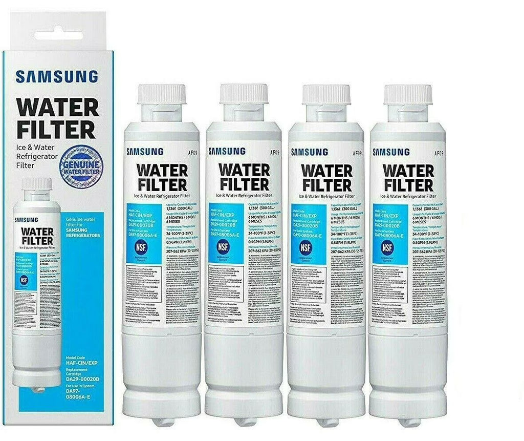 4 Pack Refrigerator Water Filter F5147