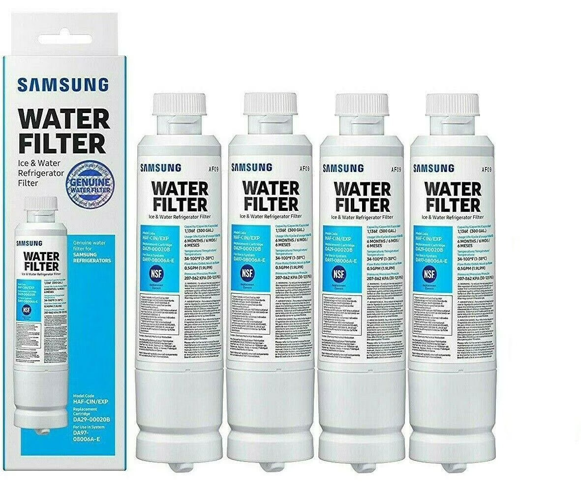4 Pack Refrigerator Water Filter F5147