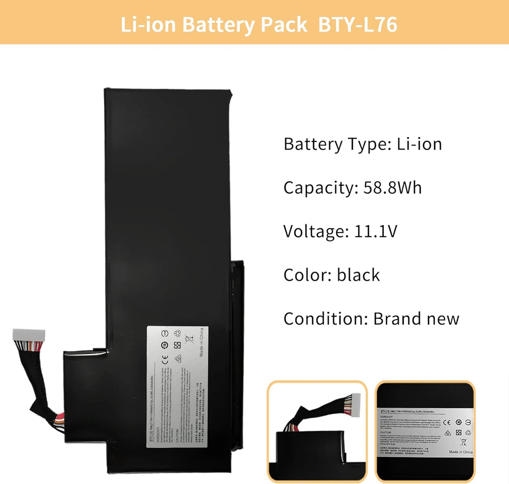 Replacement Laptop Battery Pack of 2 H932739