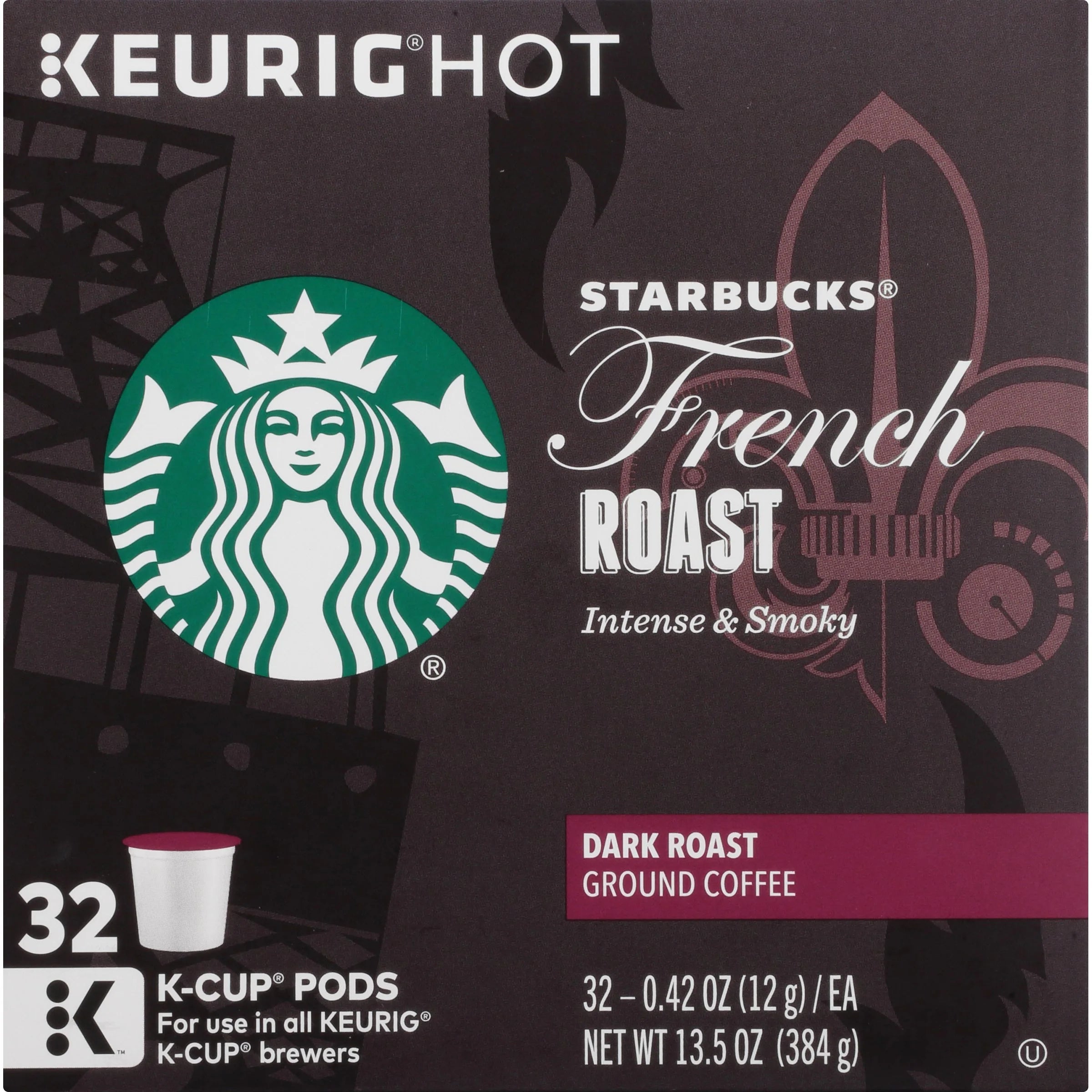 32 CT Dark Roast Ground Coffee K-Cup Pods Z66968