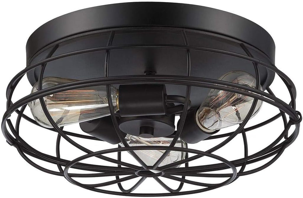 Brushed Nickel Flush Mounted Ceiling Light P88515