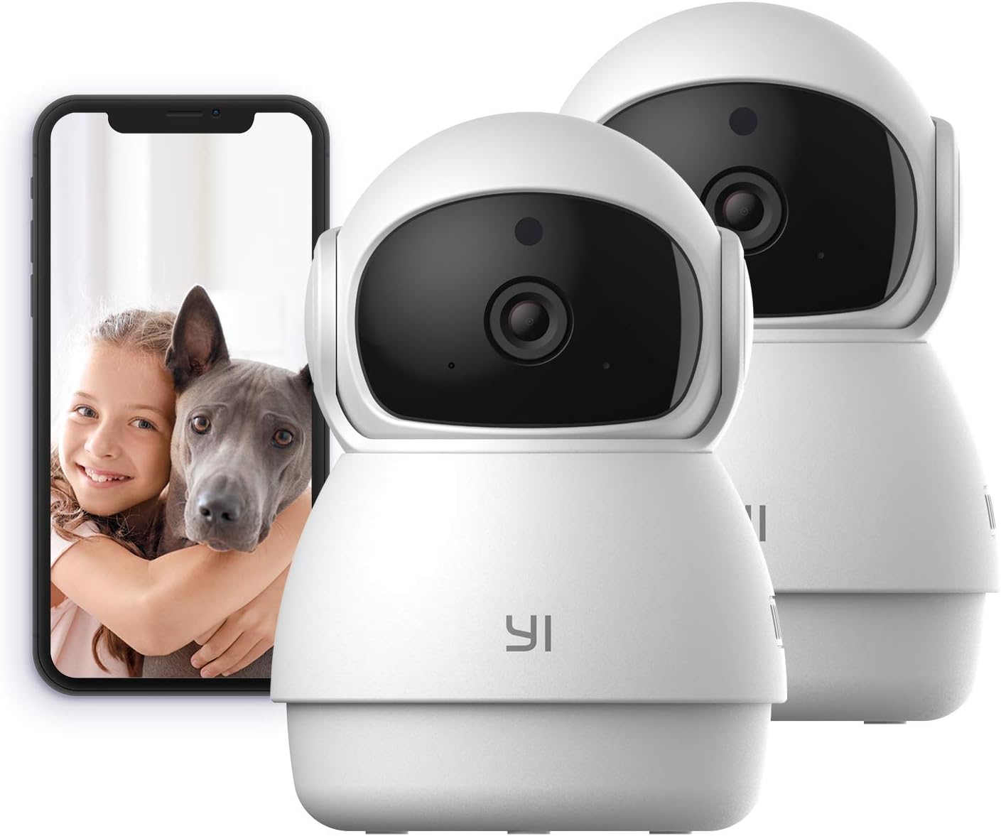 2pc Pan-Tilt Dome Security Camera with Night Vision G5770