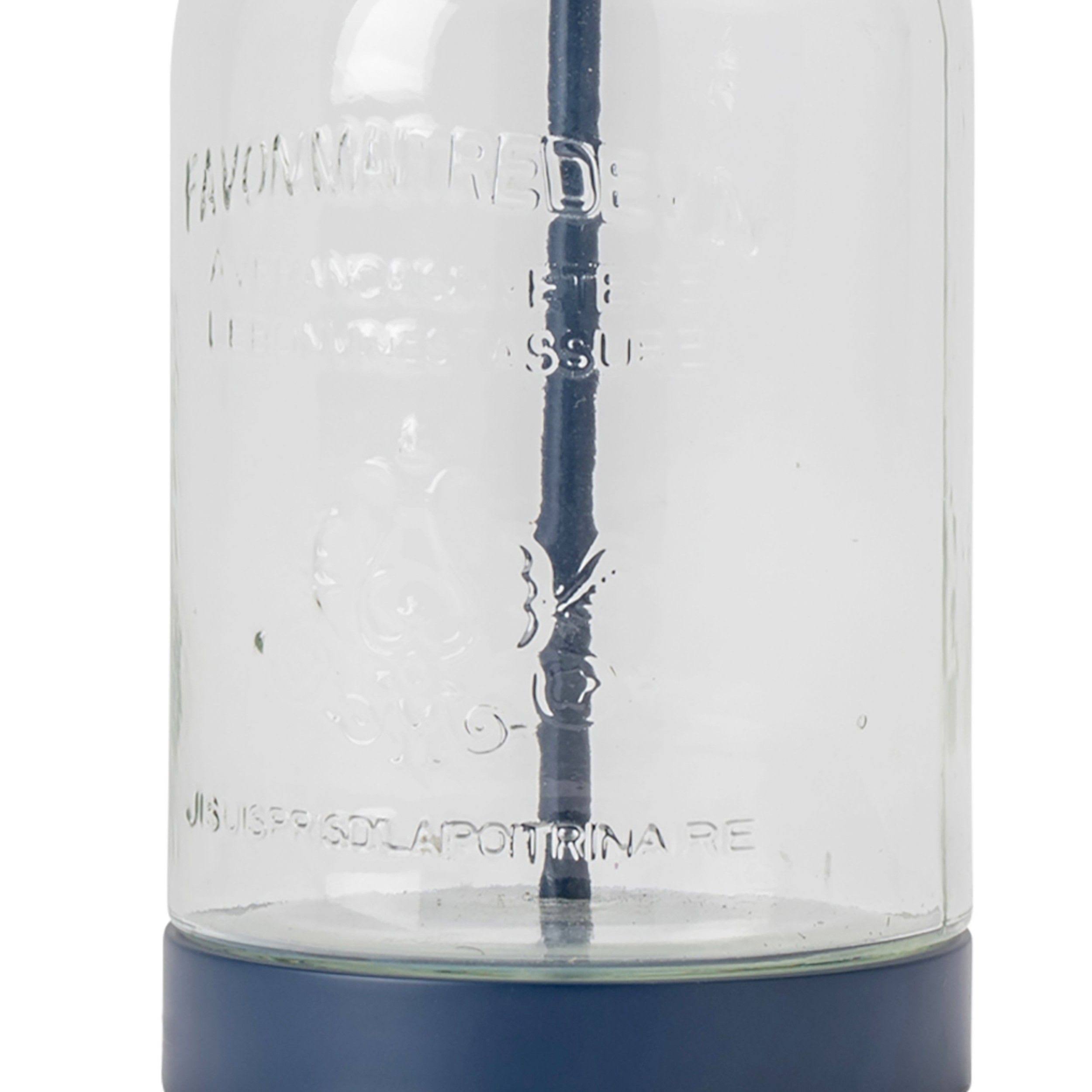 Clear Blue Glass Table Lamp N3068