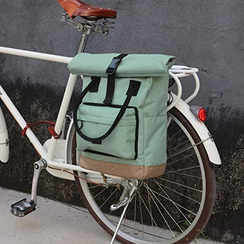 Nylon Roll-top Bike Panniers Shoulder Tote Bag R130