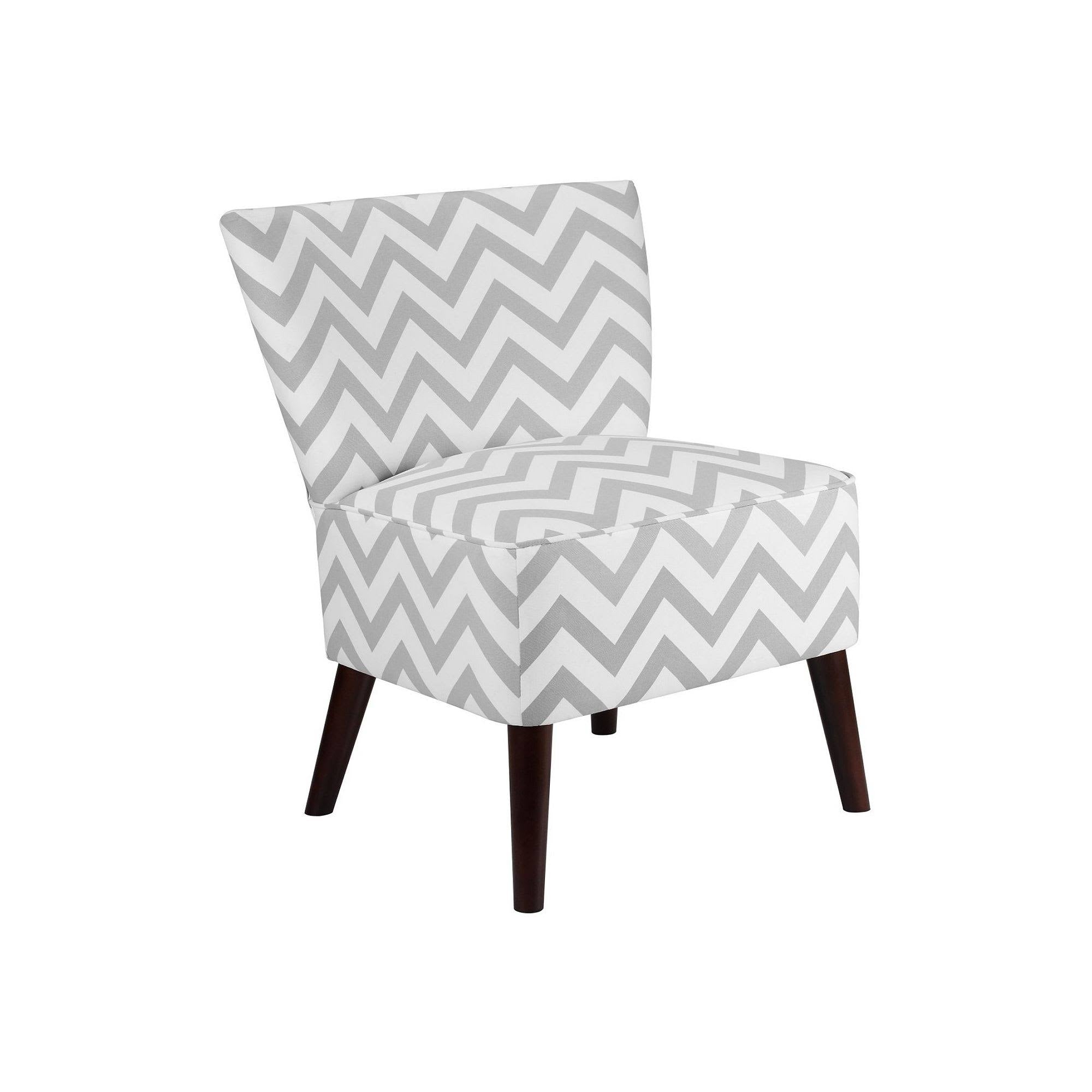Gray Chevron Accent Chair J493780