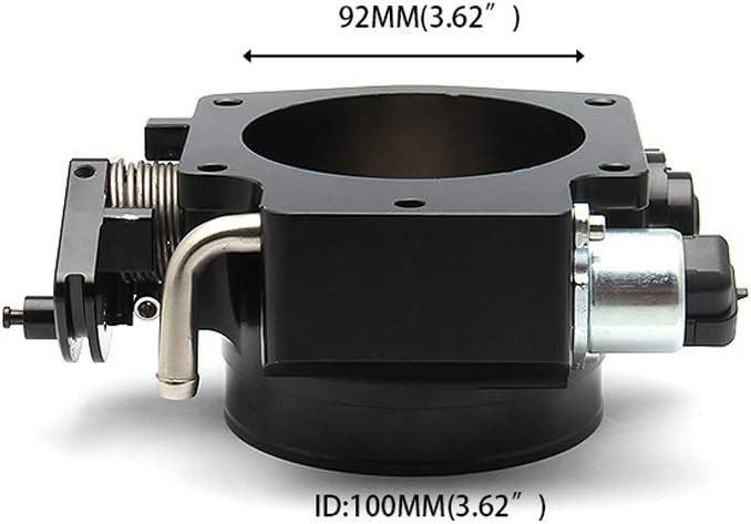 92mm Aluminum Throttle Body with TPS IAC Black D128859