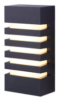 Black LED Outdoor Wall Light R28461