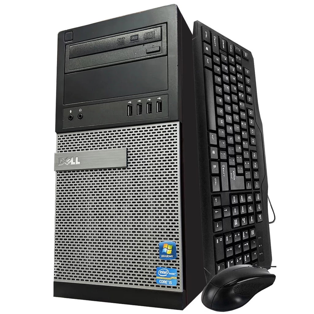Tower Computer Core I5-3470 3.2 GHz 16GB 512GB SSD DVRW WiFi Windows 10 Professional 22" LCD Z713141