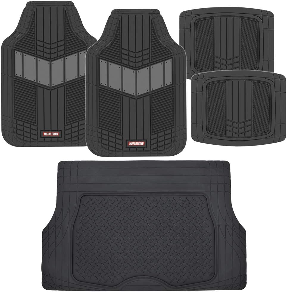 Blue Heavy Duty Rubber Auto Floor Mats with Cargo Trunk Liner L85473