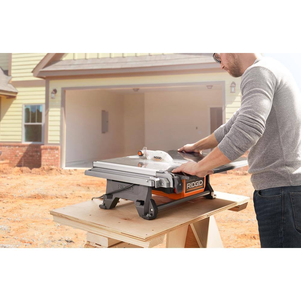 7 in. Tabletop Wet Tile Saw with Stand M6051
