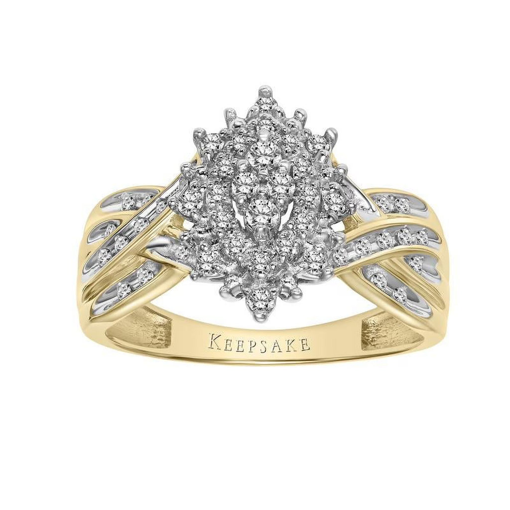 10KT Yellow Gold Marquise Diamond Ring R853797