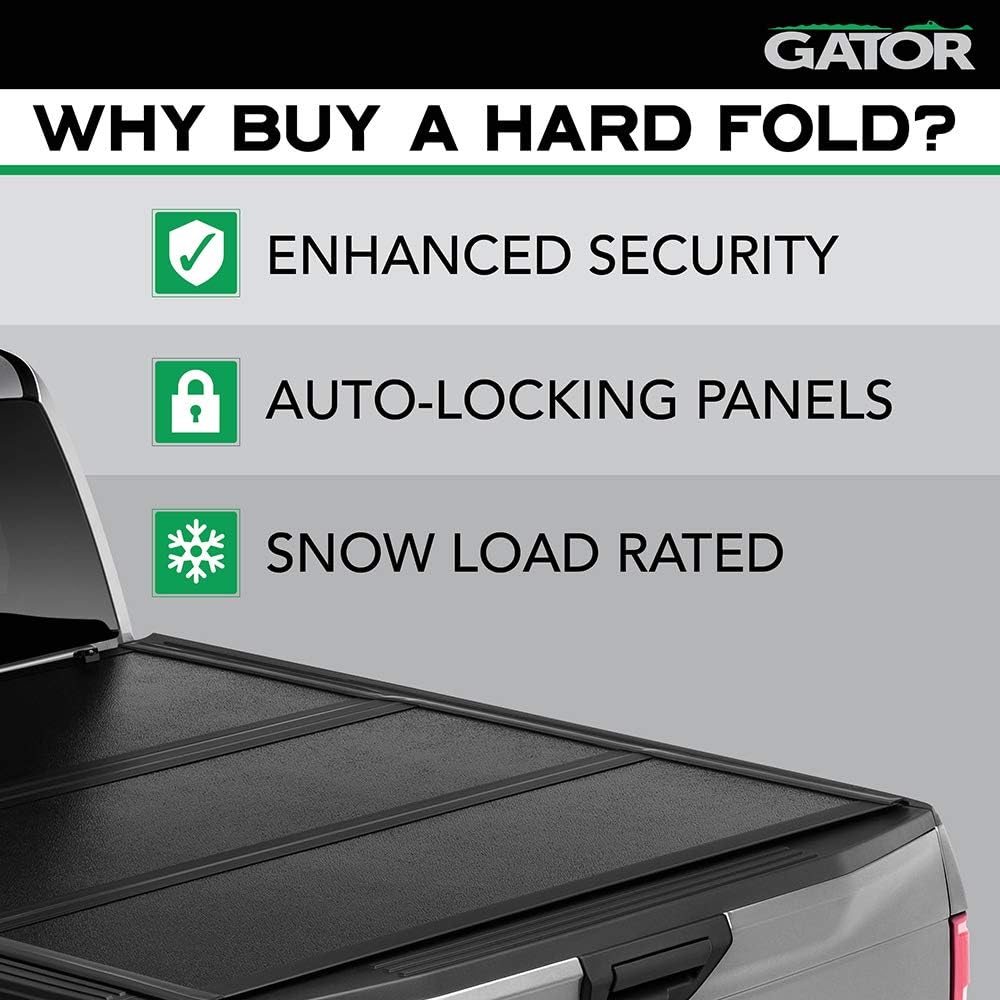Hard Tri-Fold Truck Bed Tonneau Cover for 2002 - 2018, 2019/20 Classic Dodge Ram 1500 w/o RamBox 5' 7" Bed (67.4") Y8699