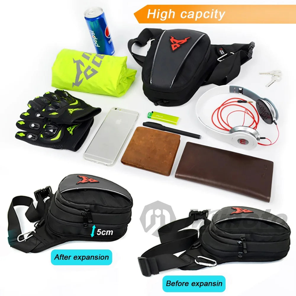 Oxford Cloth Motorcycle Thigh Bag E6045