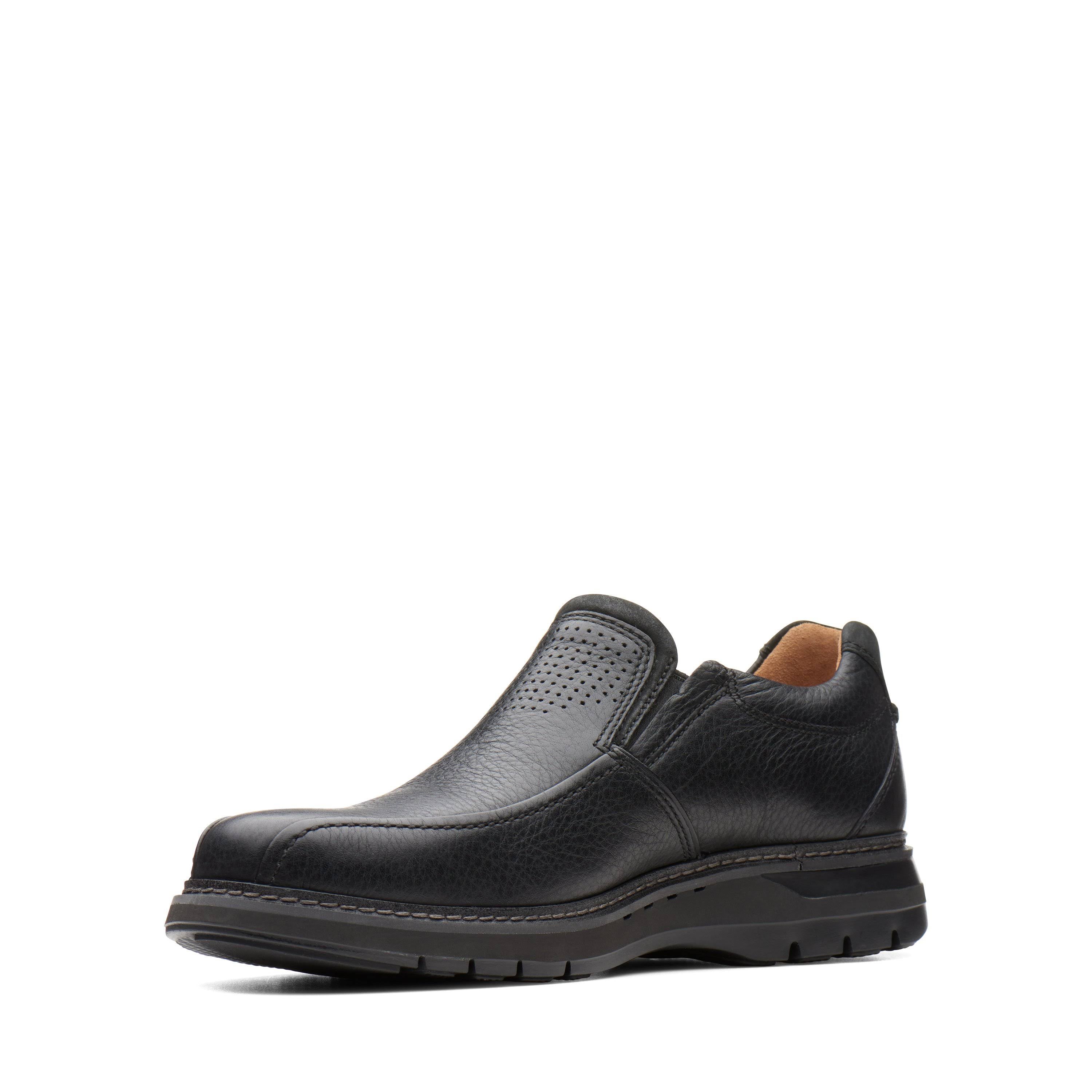 Black Leather Clarks Un Ramble Step Size 12 J9364